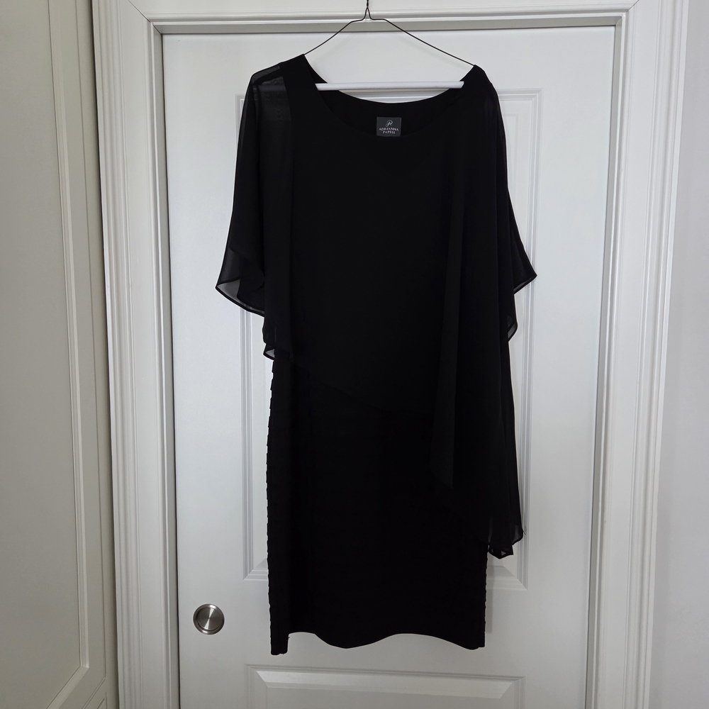 Adrianna Papell Black Asymmetrical Dress